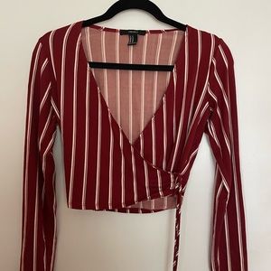 Forever 21 long sleeve crop top